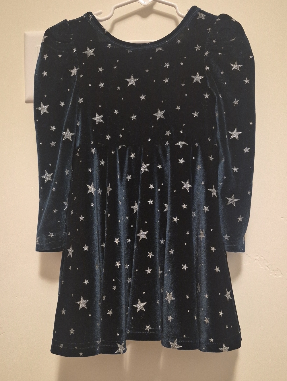 Girls' Velvet Star Dress